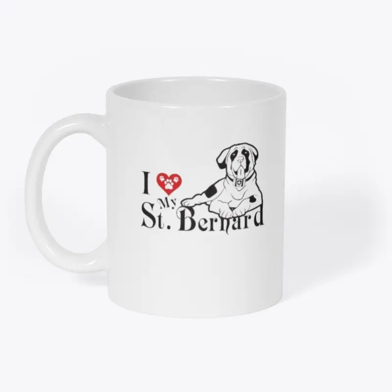 I Love My St. Bernard Mug