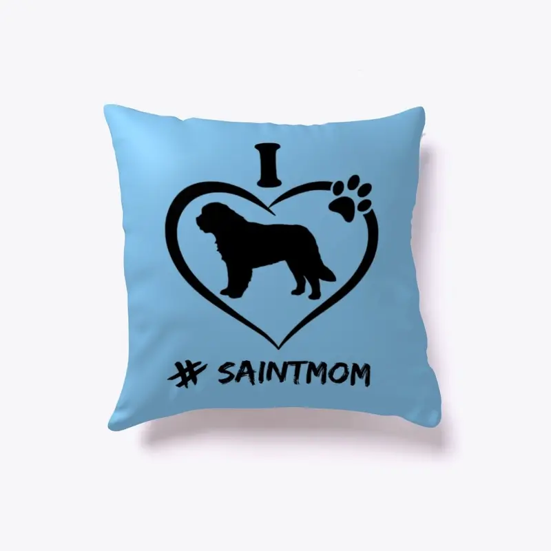 Saint Bernard mom indoor pillow