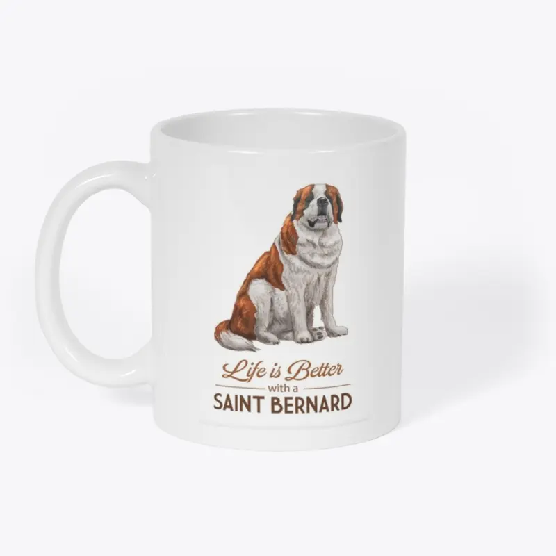 Life With a Saint Bernard Mug