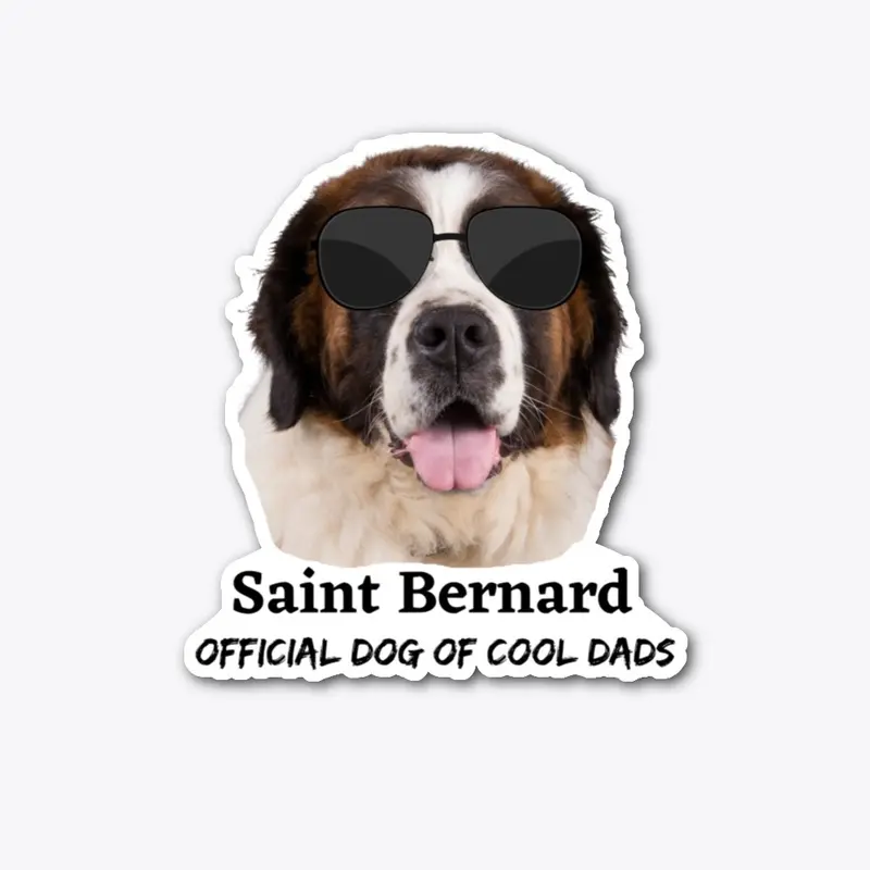 Cool dads Dog Die Cut Sticker